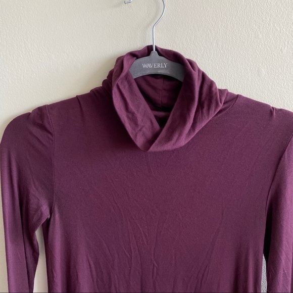 𝅺aritzia Talula Plum Purple Turtleneck Dress - Picture 2 of 4